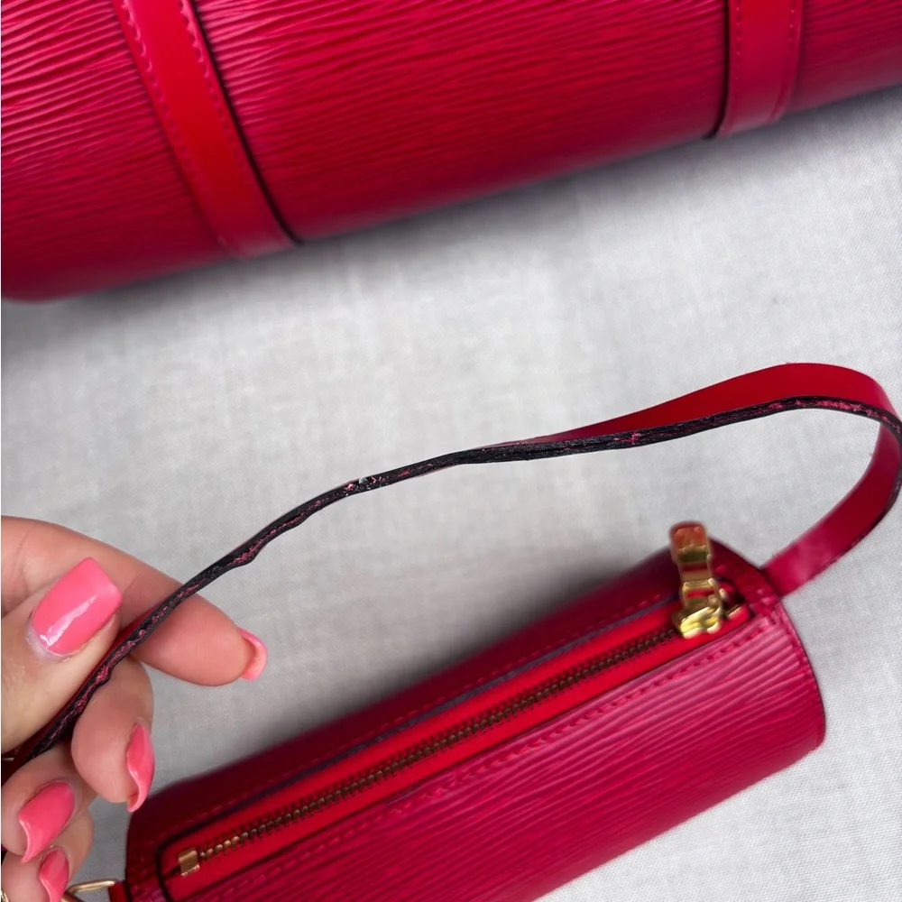 Louis Vuitton Red Satchel Bag - Picture 9 of 16